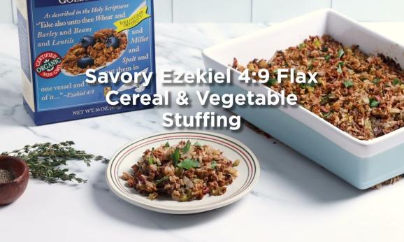 Embedded thumbnail for Savory Ezekiel 4:9 Flax Cereal &amp;amp; Vegetable Stuffing